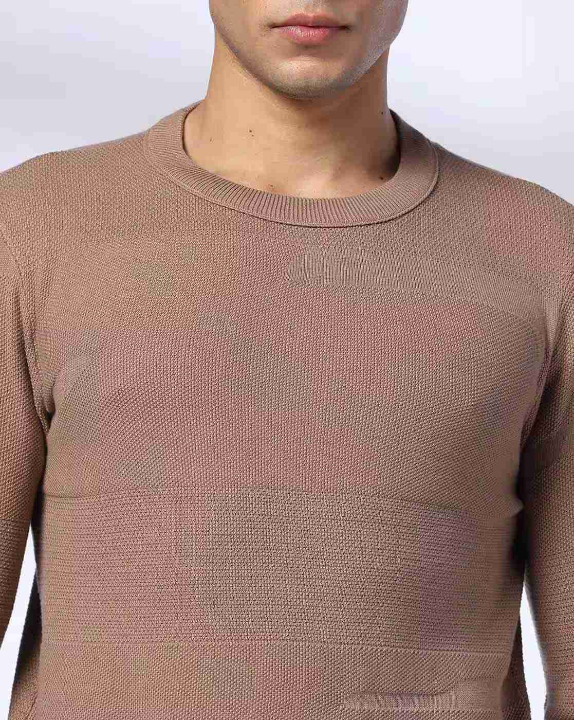 DNMX | Men Flat-Knit Regular Fit Crew-Neck T-Shirt|4