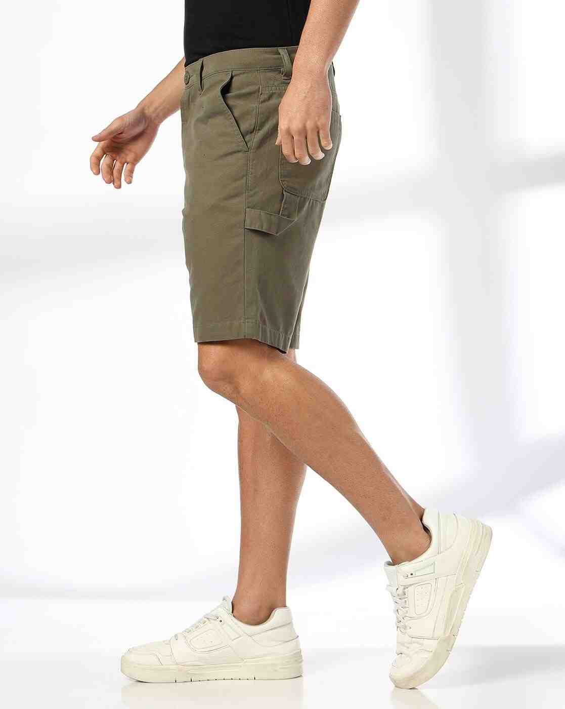 DNMX | Men Regular Fit Shorts with Insert Pockets