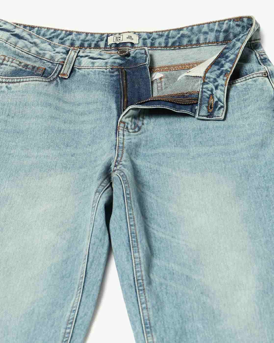 DNMX | Women Lightly Washed Boocut Jeans|4