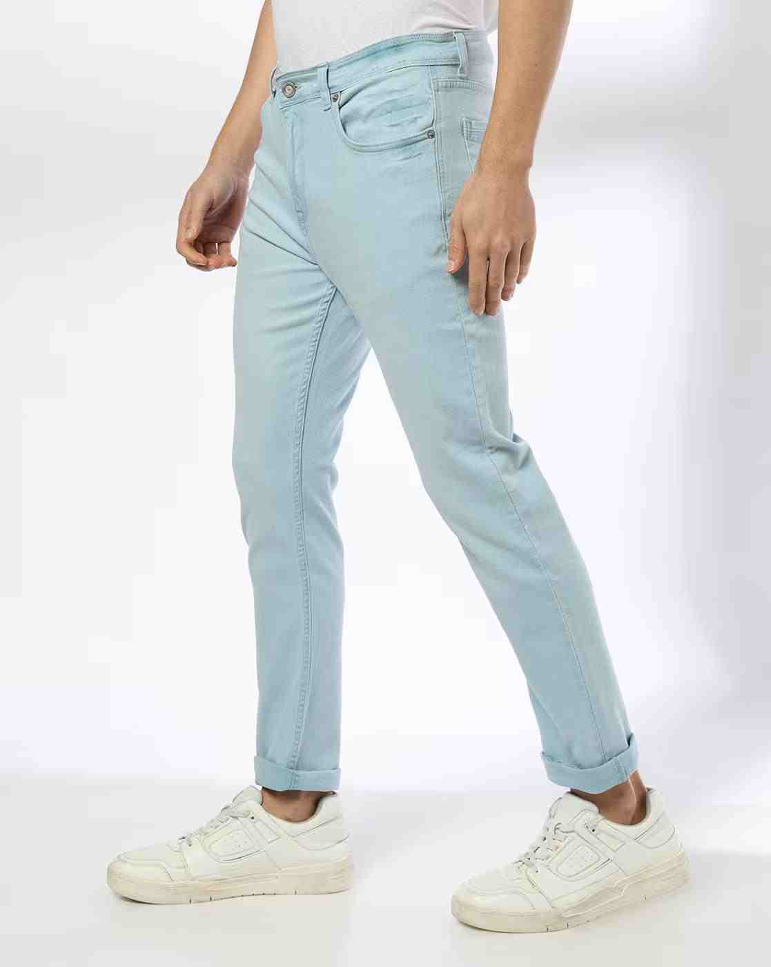 DNMX | Men Mid-Rise Slim Fit Jeans|1
