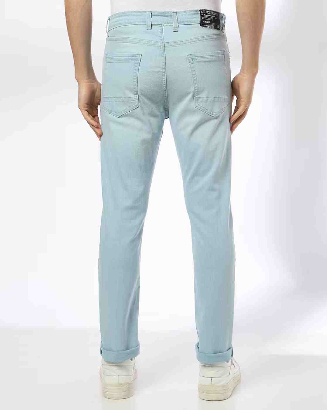 DNMX | Men Mid-Rise Slim Fit Jeans|2