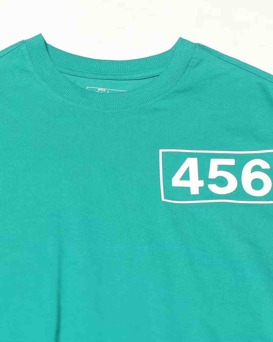DNMX | Men Squid Game Print Relaxed Fit Crew-Neck T-Shirt|5