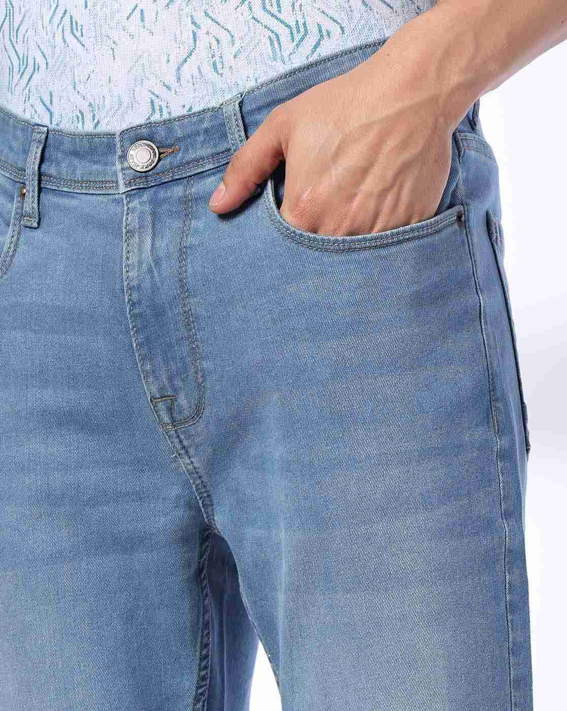 DNMX | Men Mid-Wash Slim Fit Jeans|3