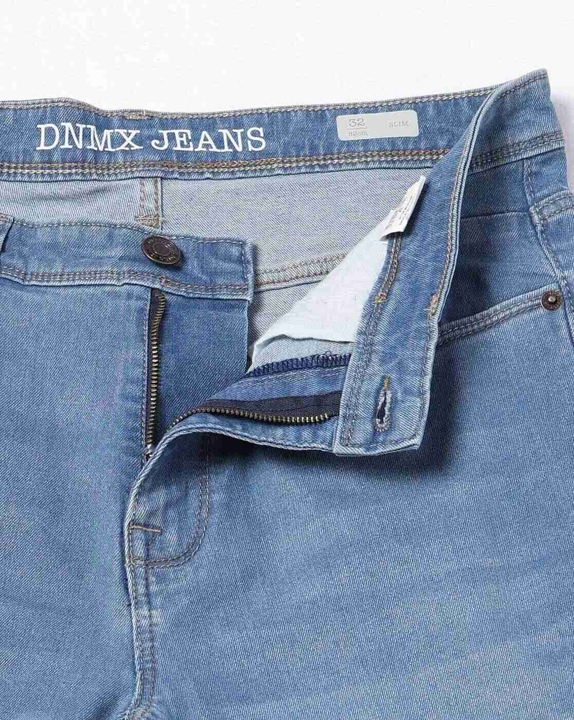 DNMX | Men Mid-Wash Slim Fit Jeans|4