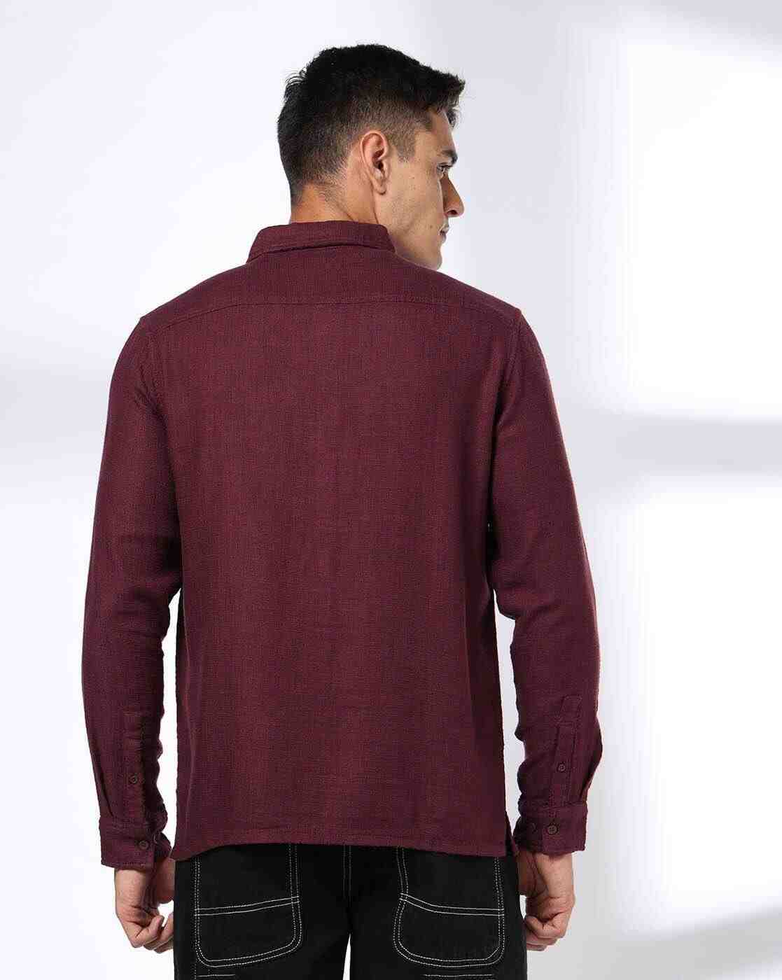 DNMX | Men Regular Fit Shirt with Flap Pockets|3