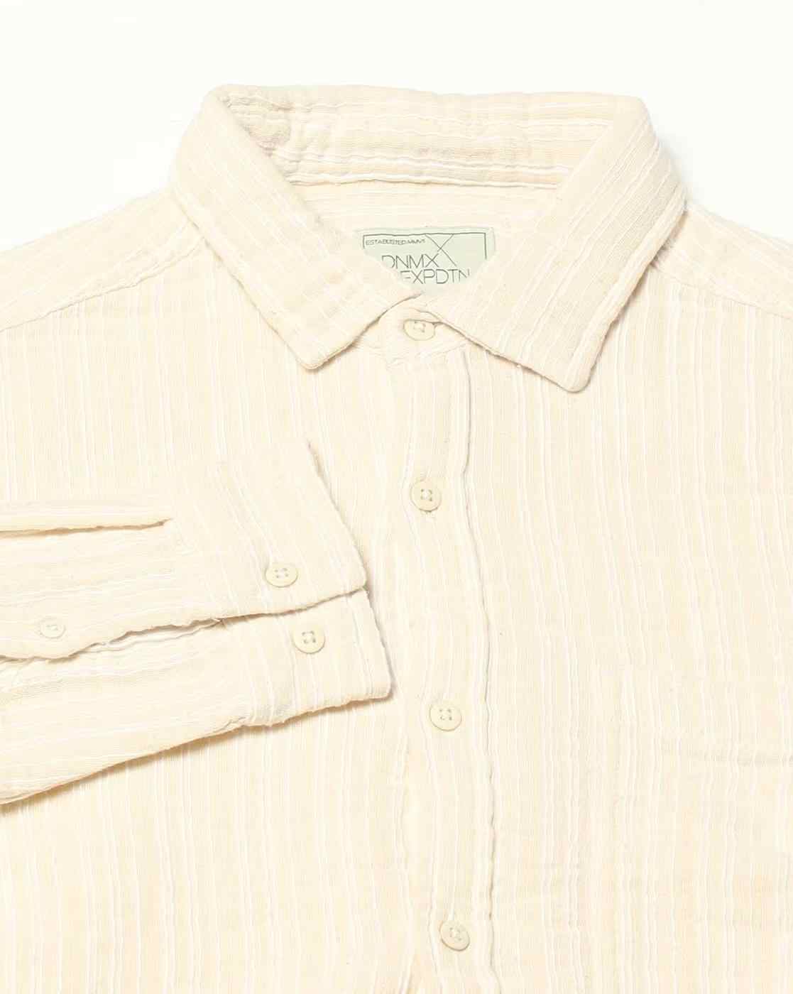 DNMX | Men Striped Regular Fit Shirt|5