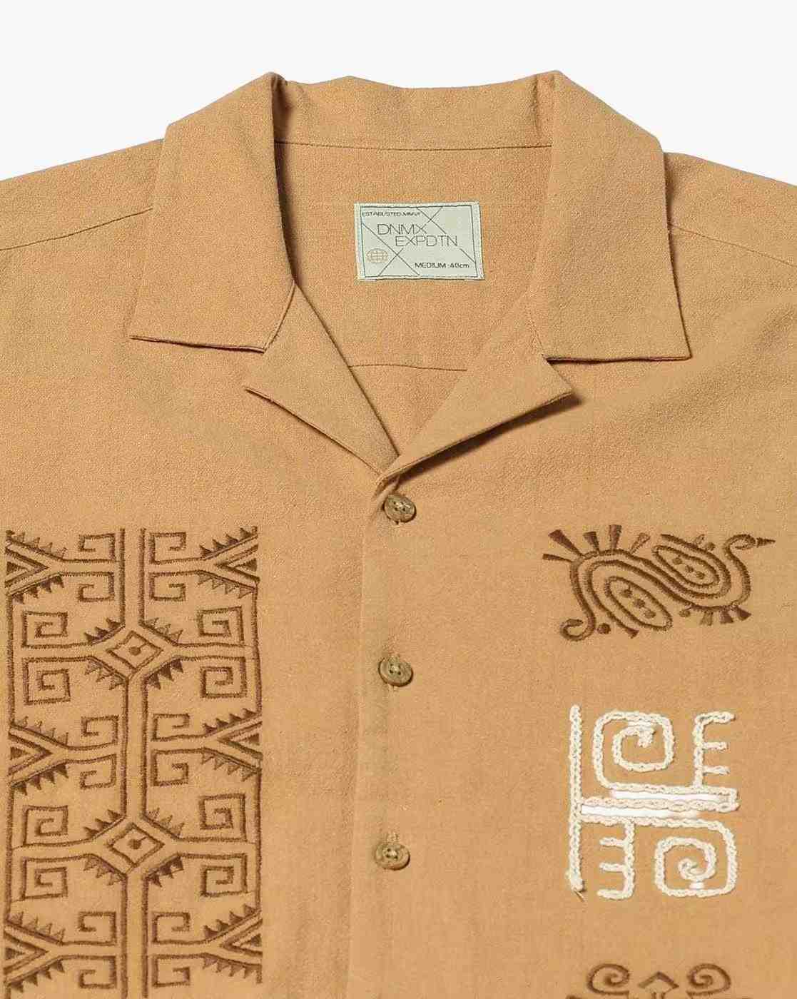 DNMX | Men Embroidered Regular Fit Shirt|4