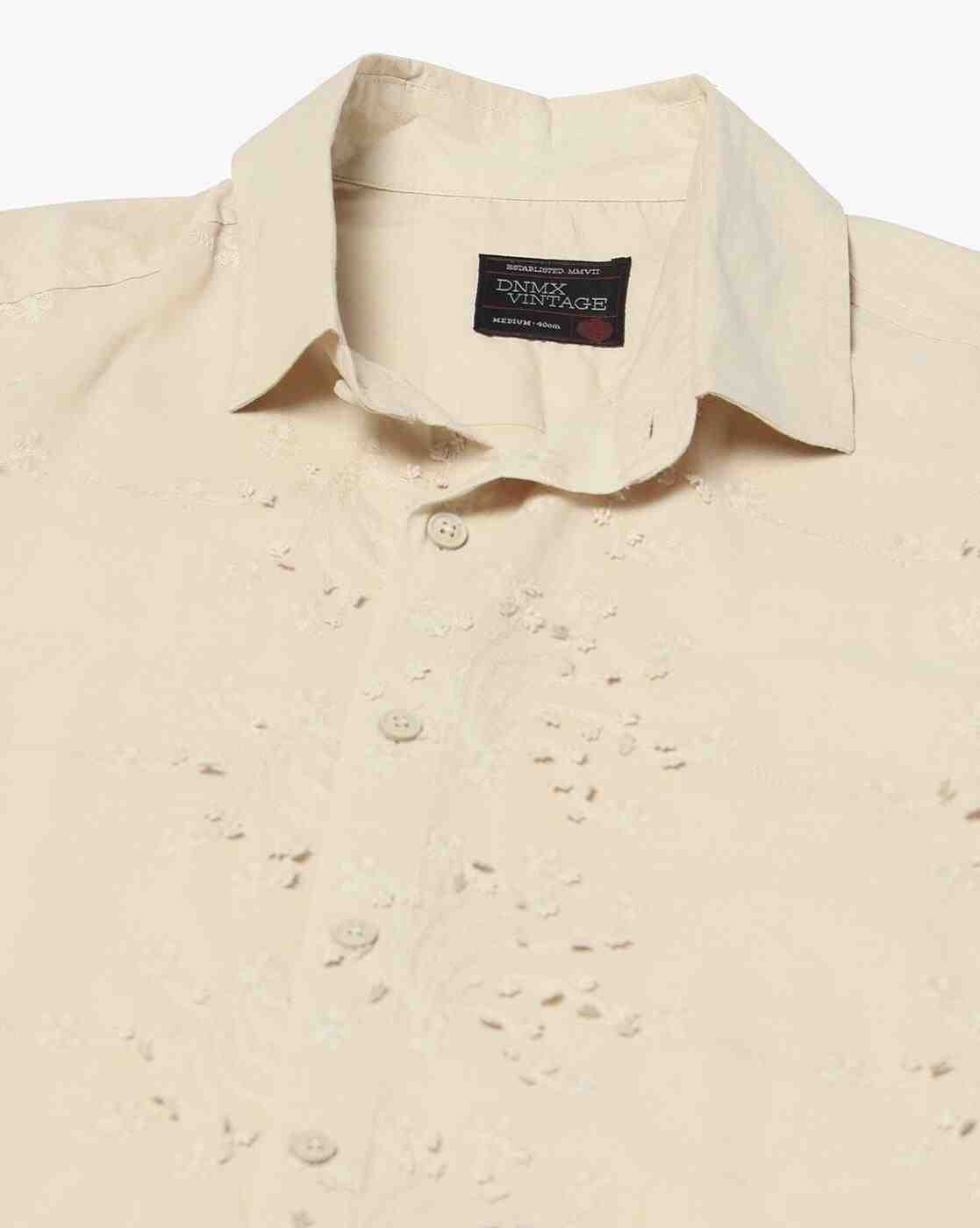 DNMX | Men Embroidered Regular Fit Shirt|4