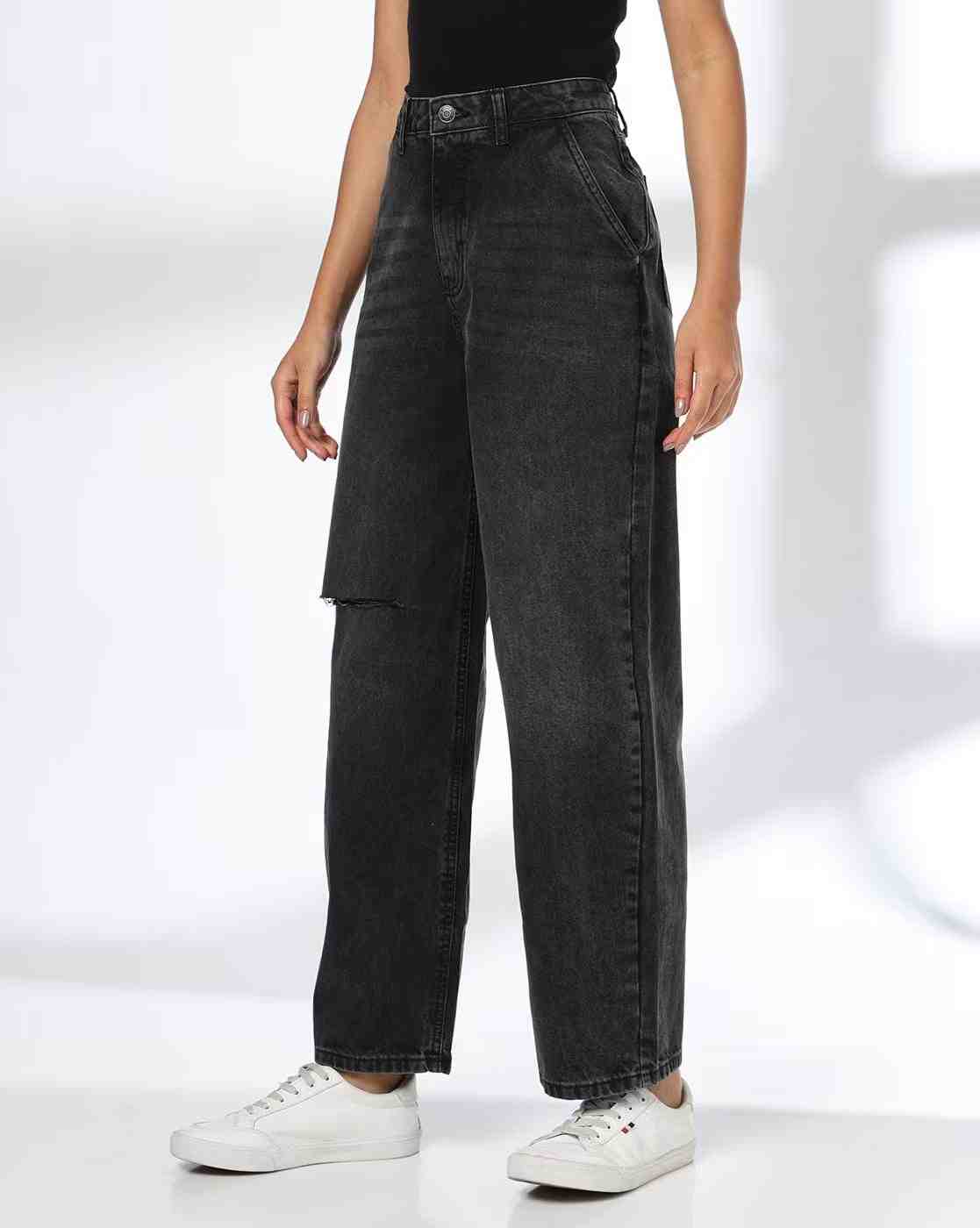DNMX | Women High-Rise Relaxed Jeans|1