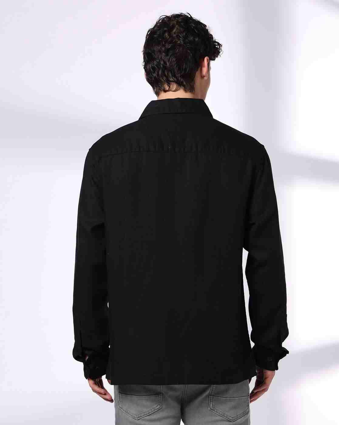 DNMX | Men Printed Relaxed Fit Shirt with Patch Pocket|2
