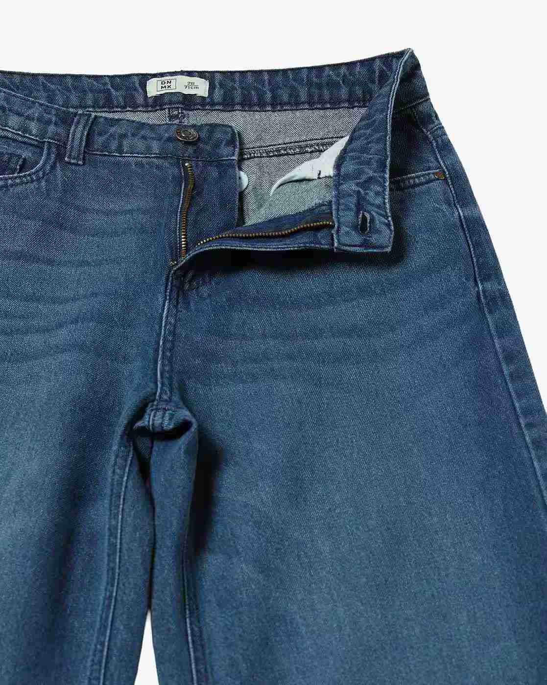 DNMX | Women Mid-Rise Wide Jeans|4