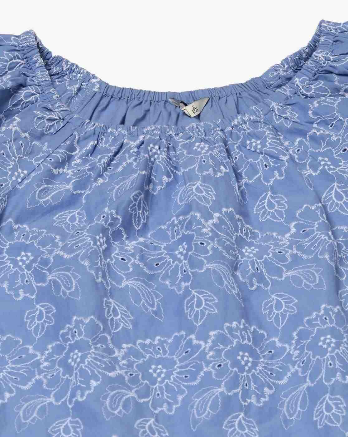 DNMX | Women Schifilli Embroidered Regular Fit Top|4