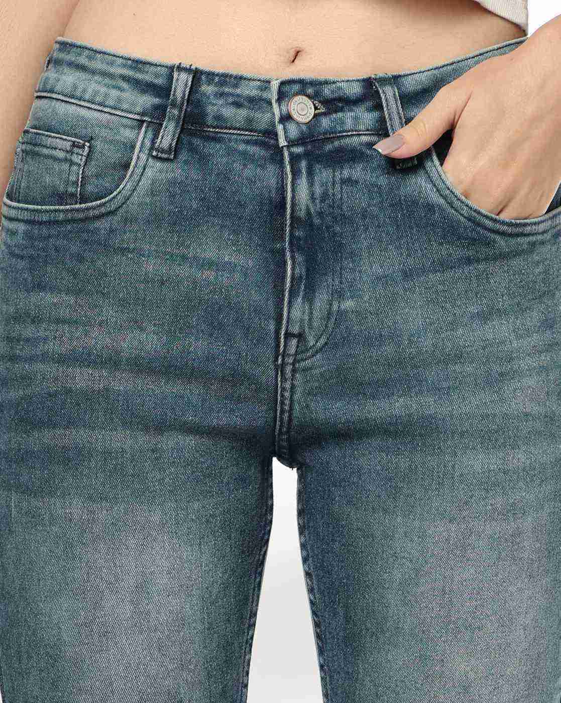 DNMX | Women Mid-Rise Bootcut Jeans|3