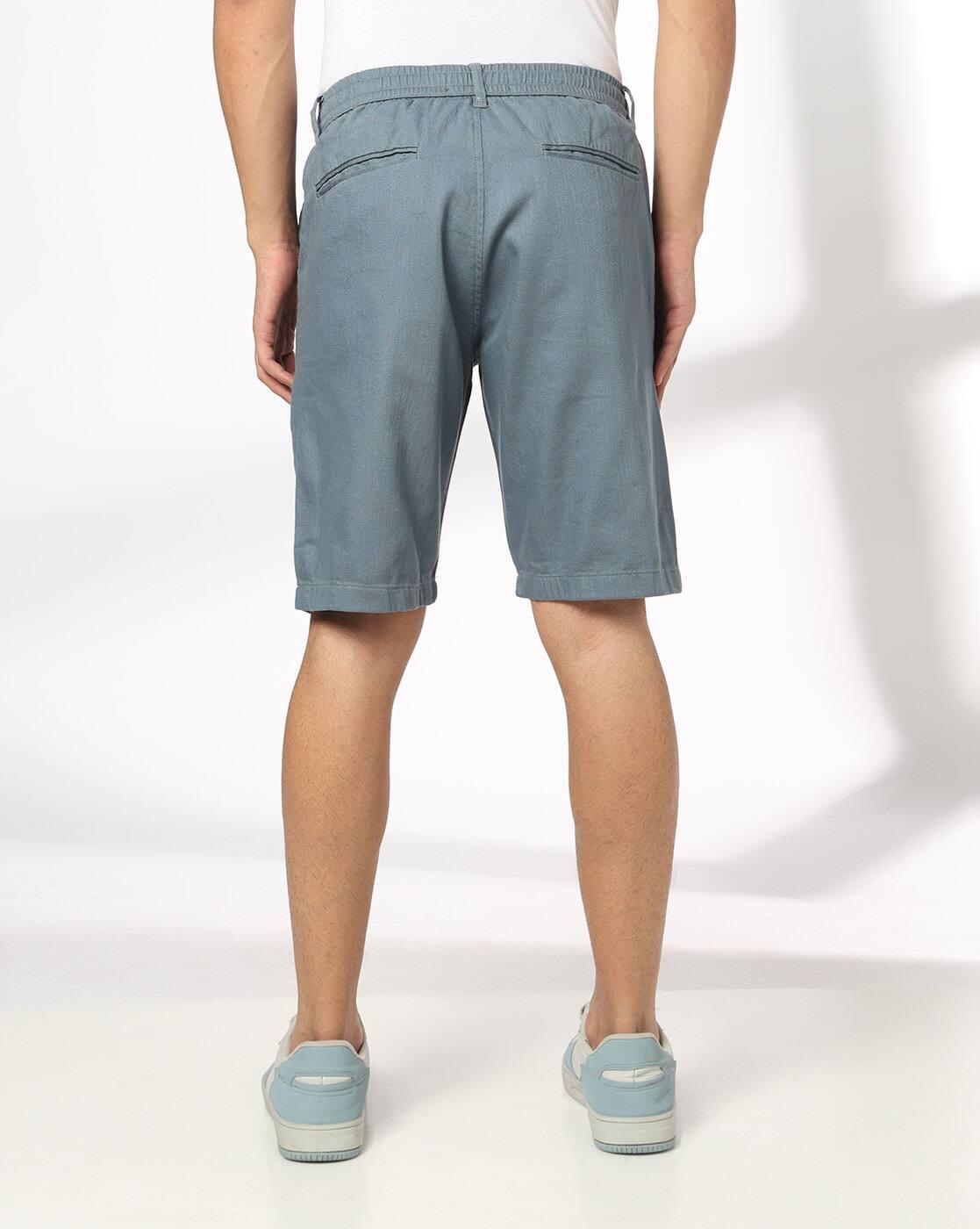 DNMX | Men Regular Fit Flat-Front Shorts|2