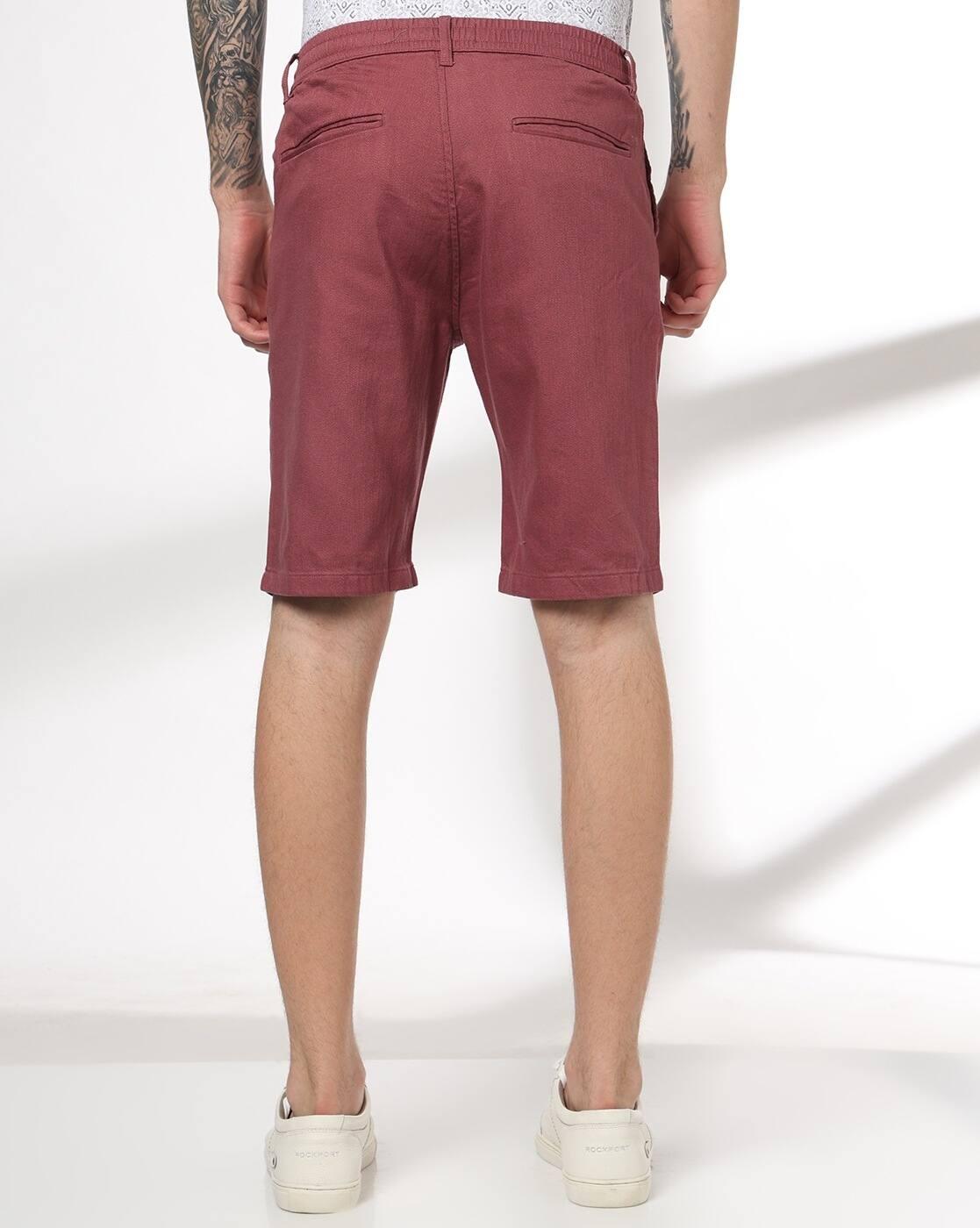 DNMX | Men Regular Fit Flat-Front Shorts|2