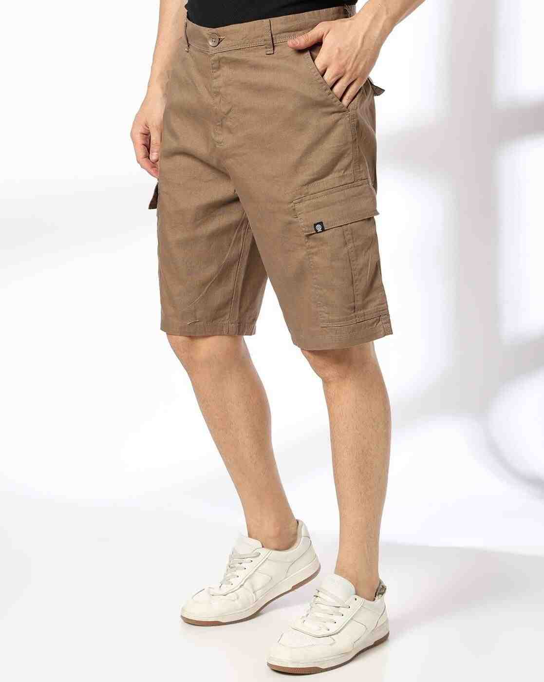 DNMX | Men Regular Fit Cargo Shorts|0