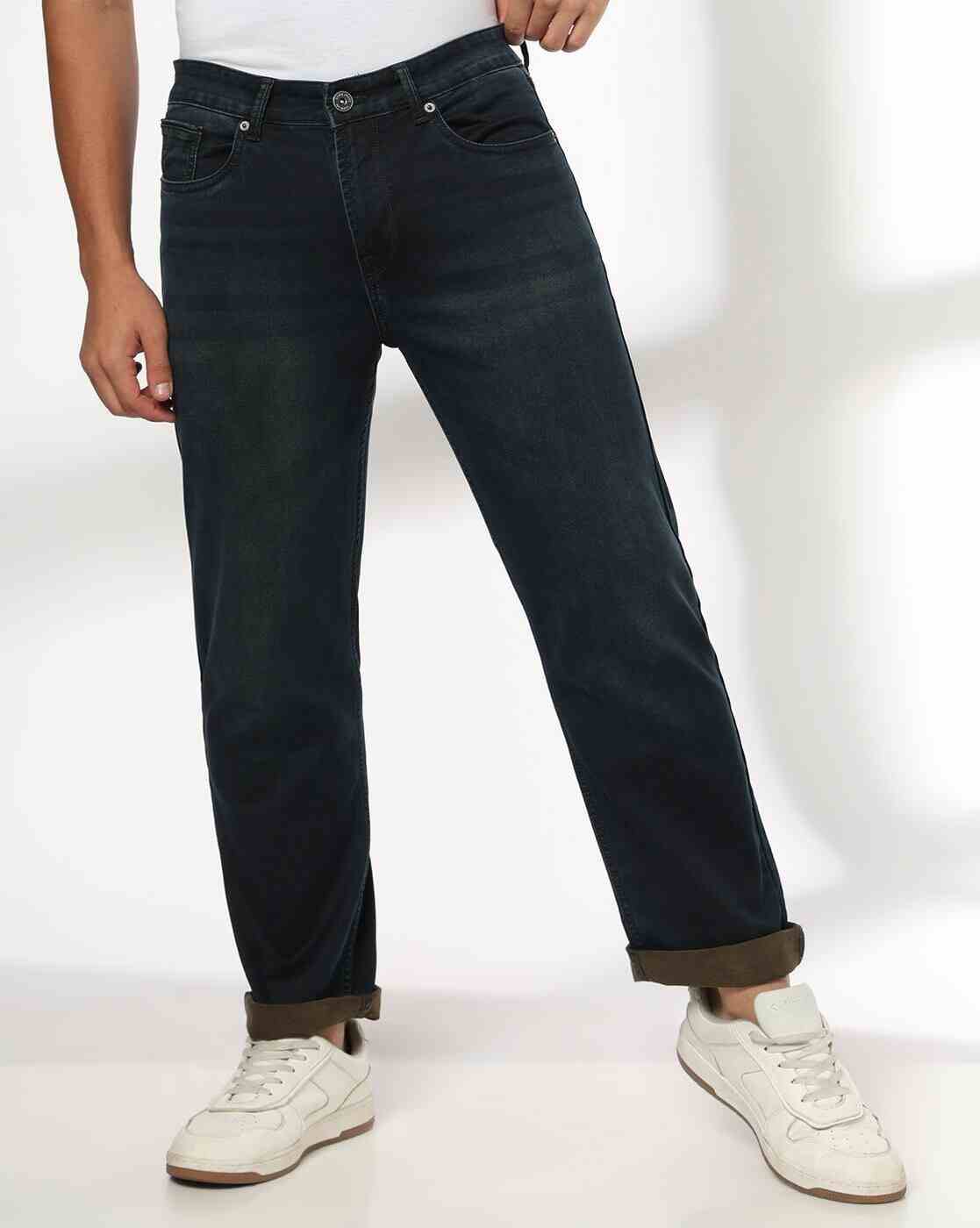 DNMX | Men Mid-Rise Straight Jeans|0