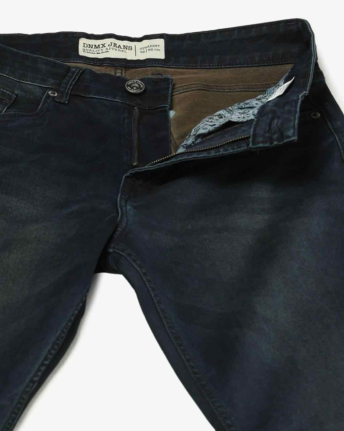 DNMX | Men Mid-Rise Straight Jeans|4