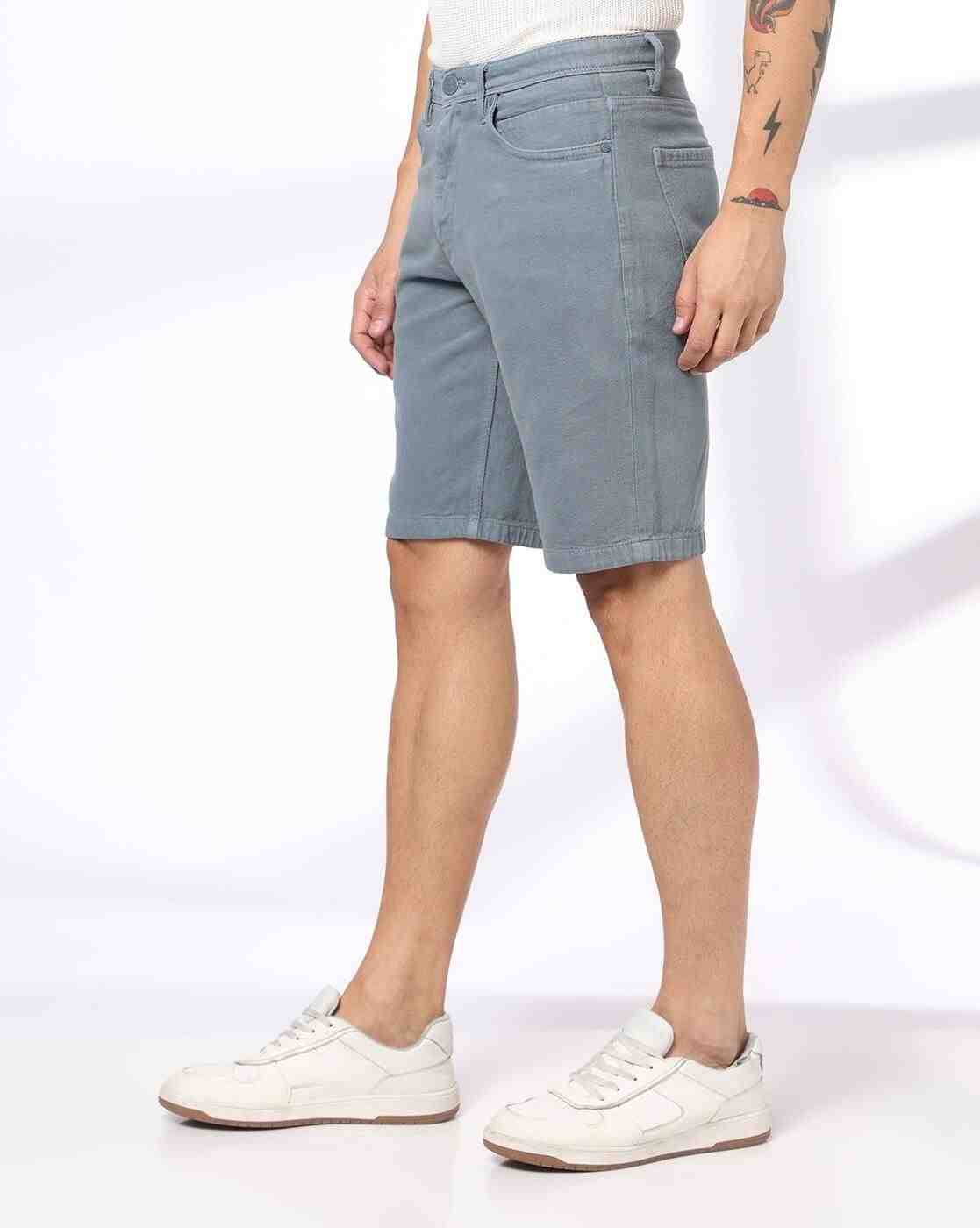 DNMX | Men Regular Fit Denim Shorts|1