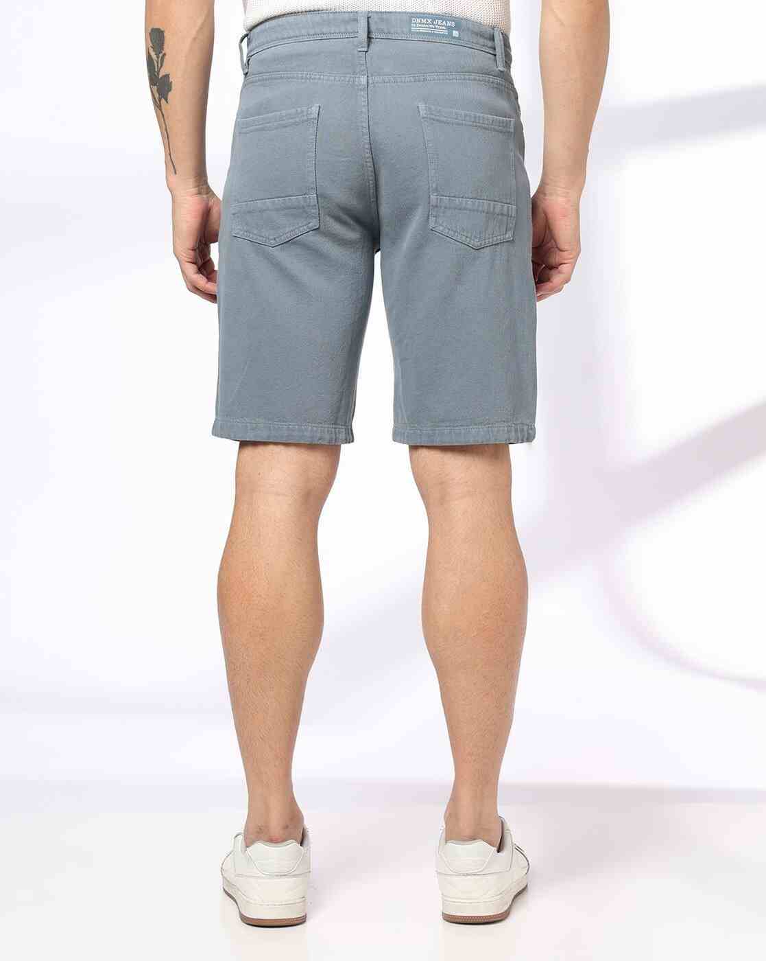 DNMX | Men Regular Fit Denim Shorts|2