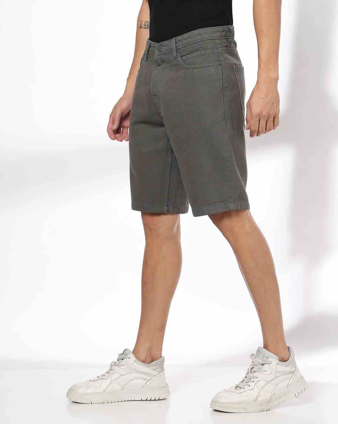DNMX | Men Regular Fit Denim Shorts|1