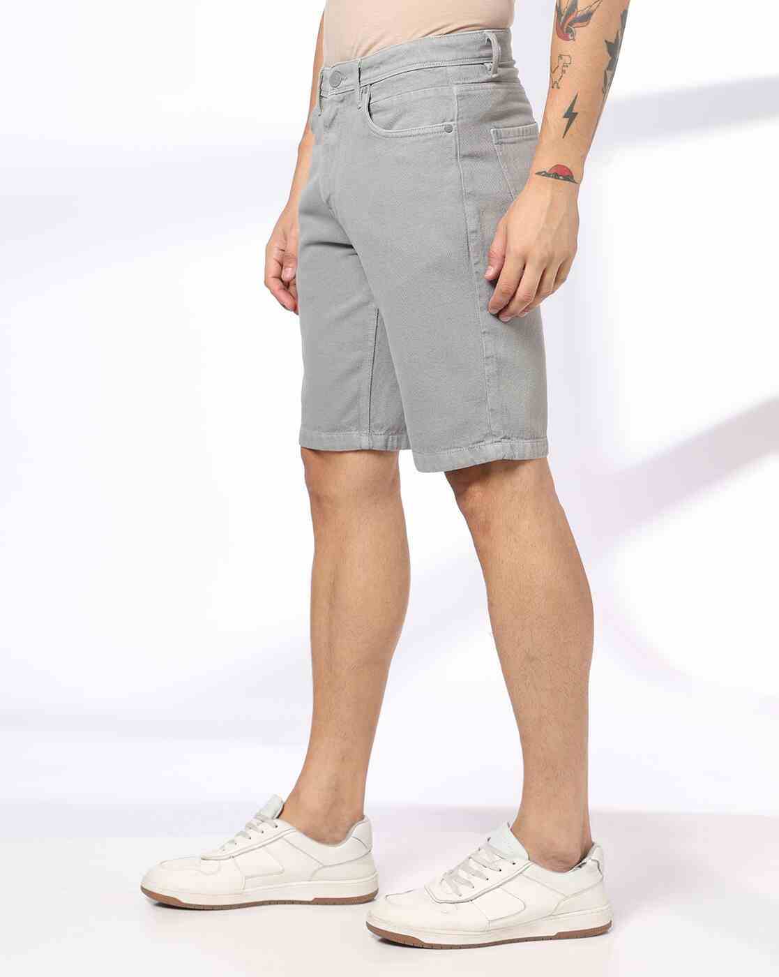 DNMX | Men Regular Fit Denim Shorts|1