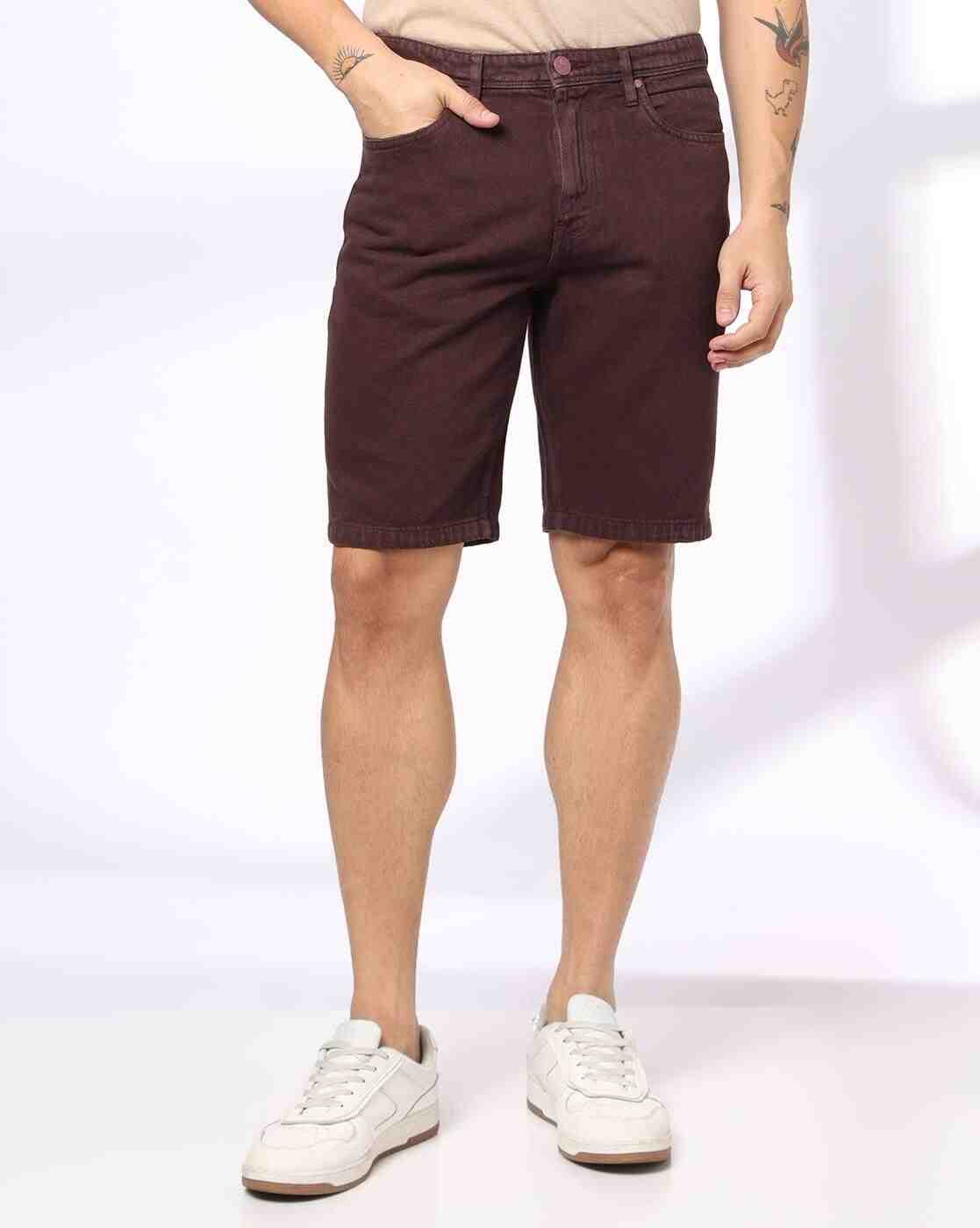 DNMX | Men Regular Fit Denim Shorts|0