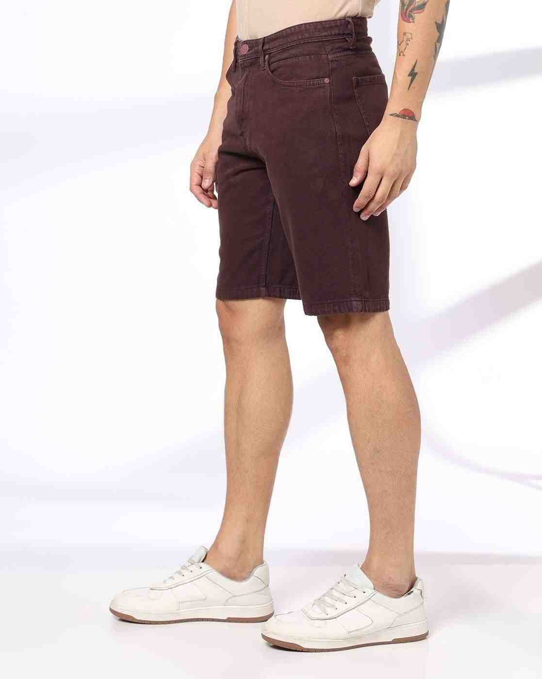 DNMX | Men Regular Fit Denim Shorts|1