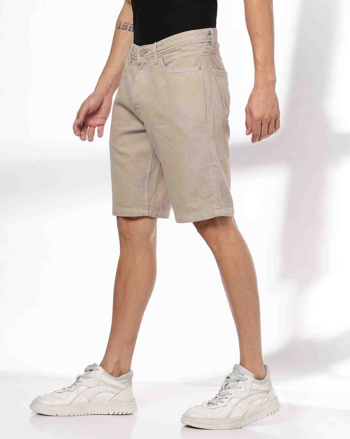 DNMX | Men Regular Fit Denim Shorts|1