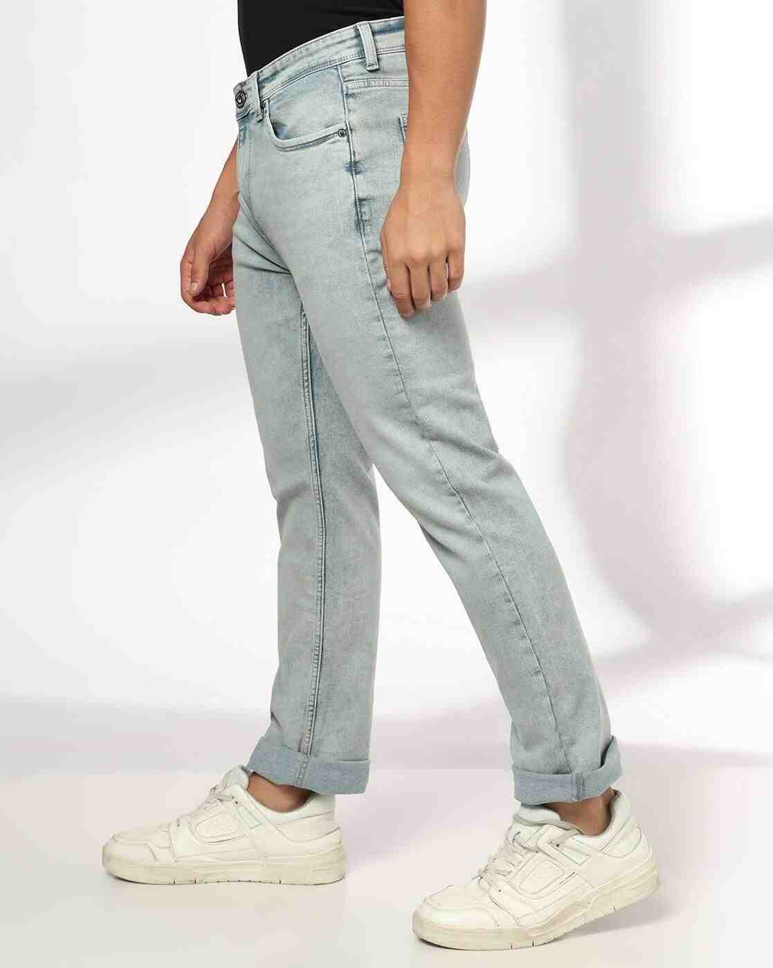 DNMX | Men Mid-Rise Straight Jeans|1