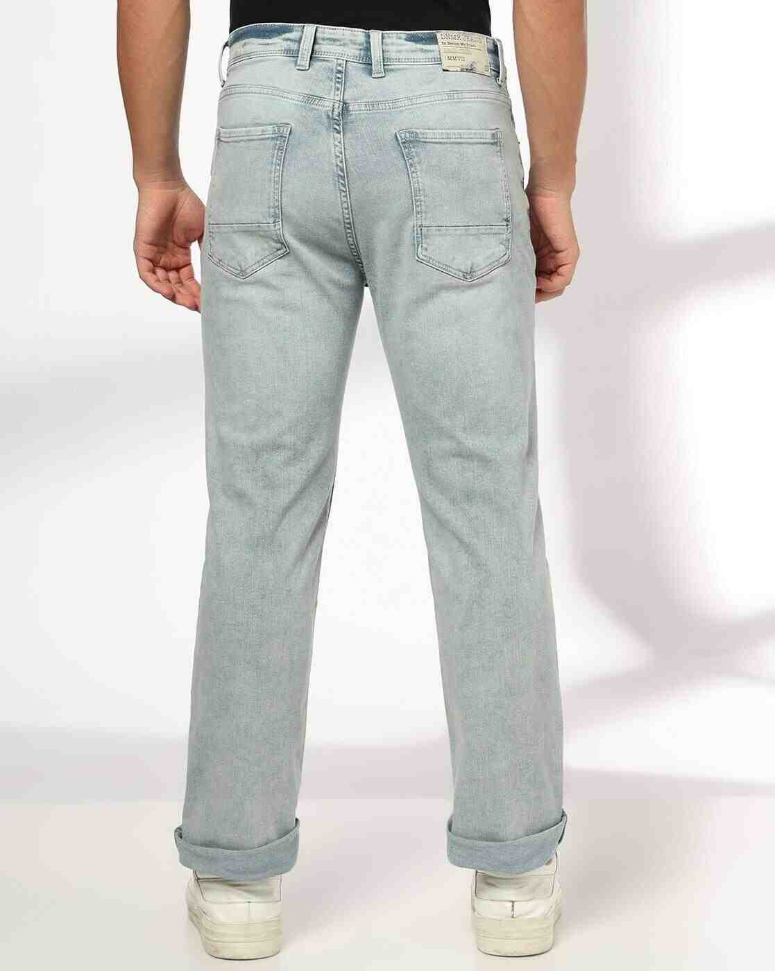 DNMX | Men Mid-Rise Straight Jeans|2