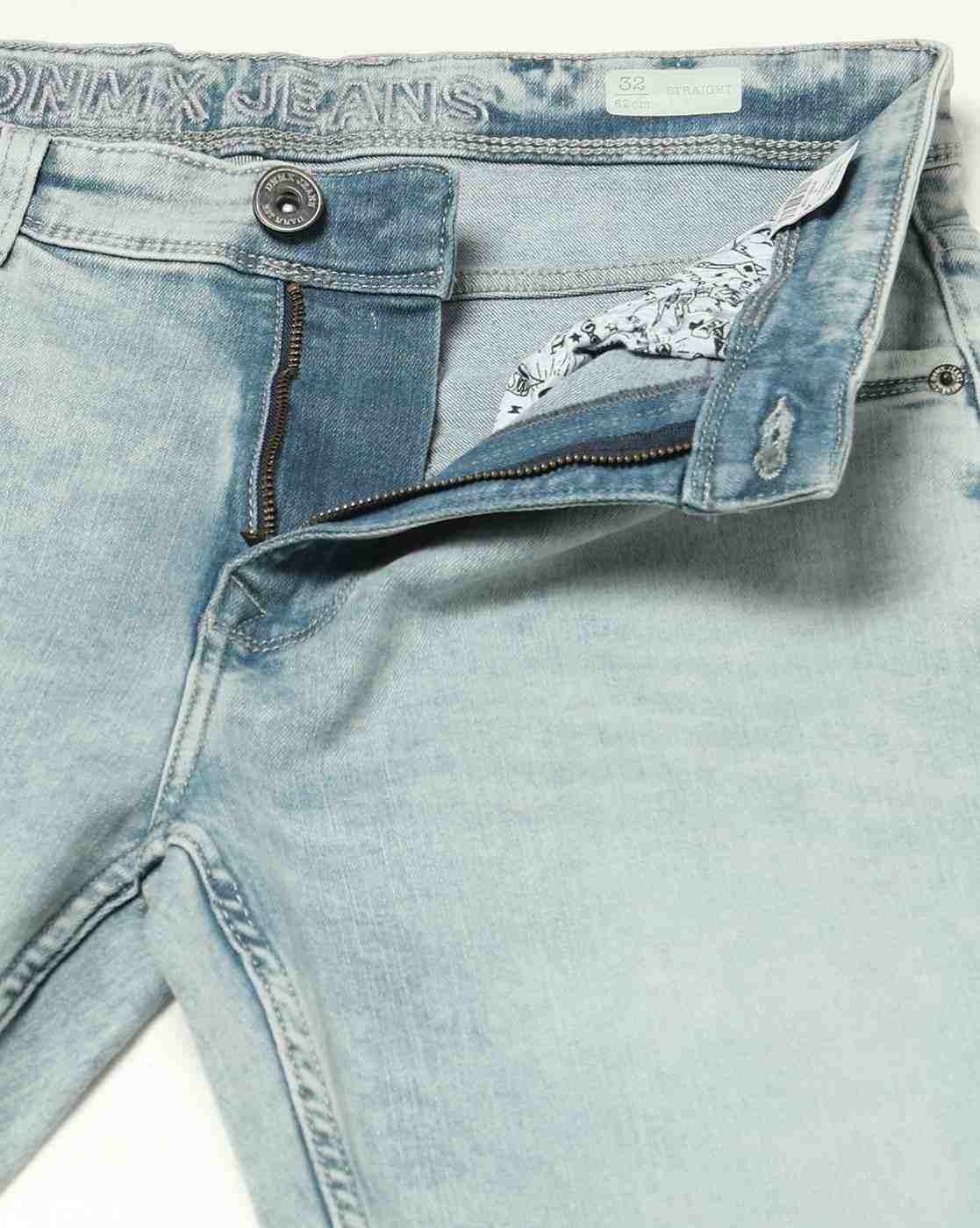 DNMX | Men Mid-Rise Straight Jeans|4