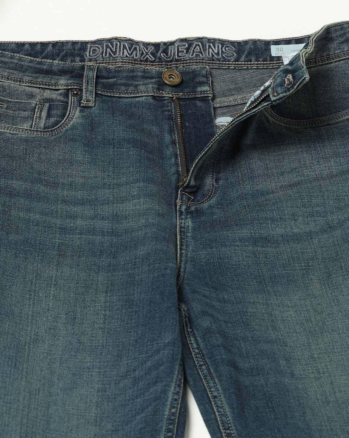 DNMX | Men Mid-Rise Loose Fit Jeans|4