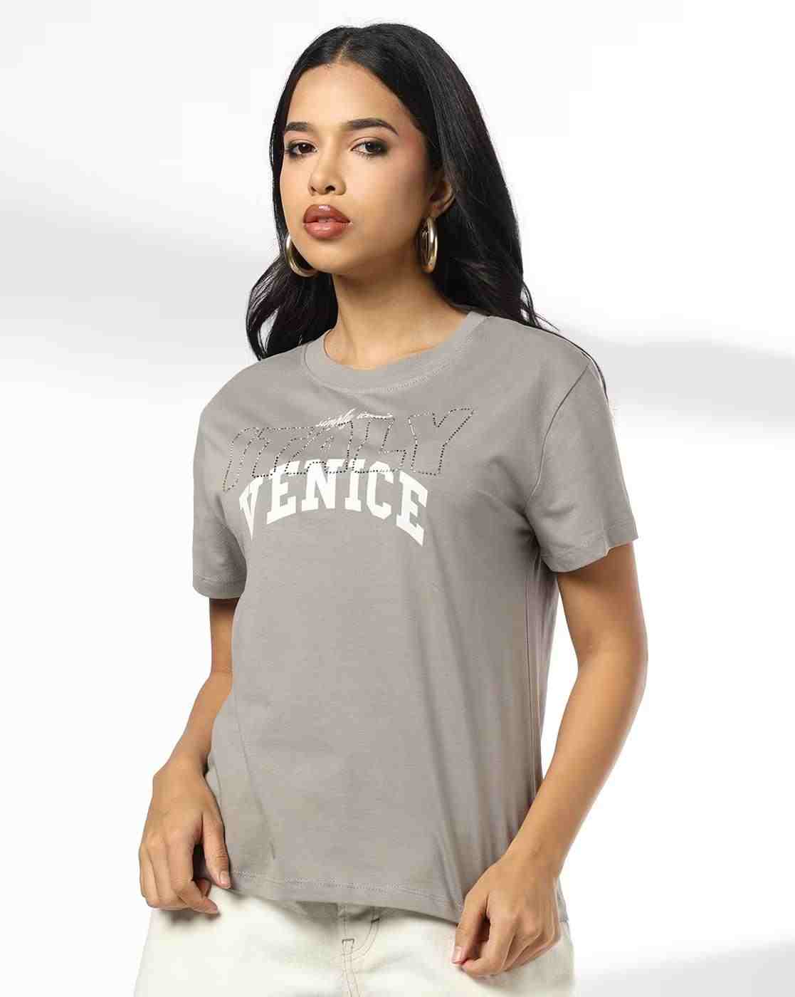 DNMX | Women Venice Oversized Crew-Neck T-Shirt|0
