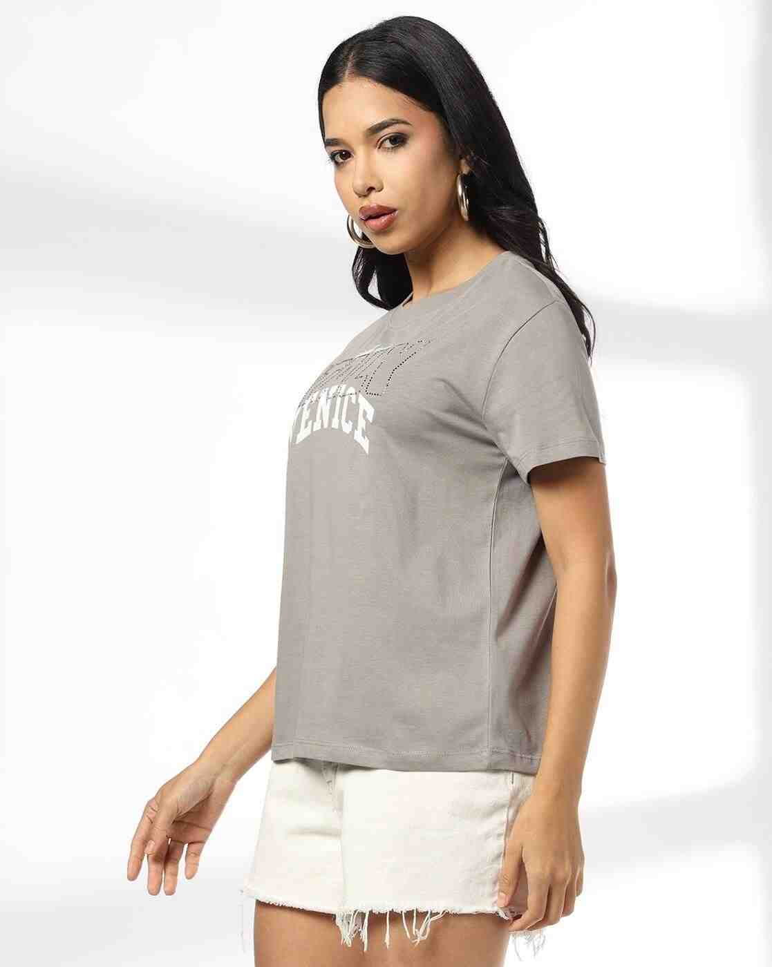 DNMX | Women Venice Oversized Crew-Neck T-Shirt|1