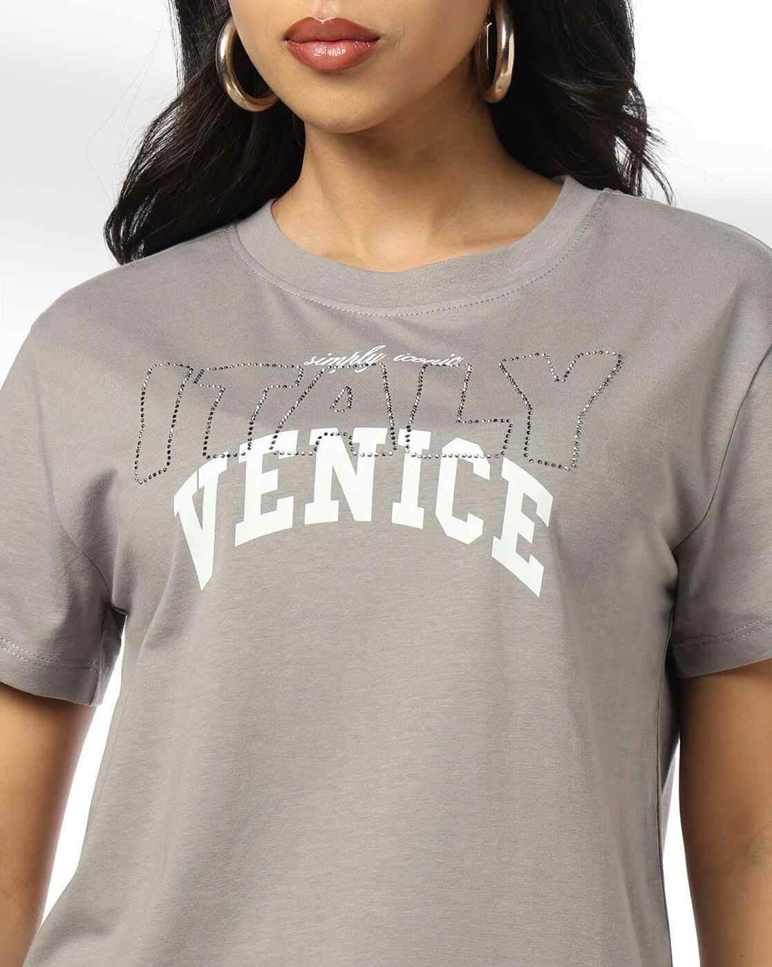 DNMX | Women Venice Oversized Crew-Neck T-Shirt|3