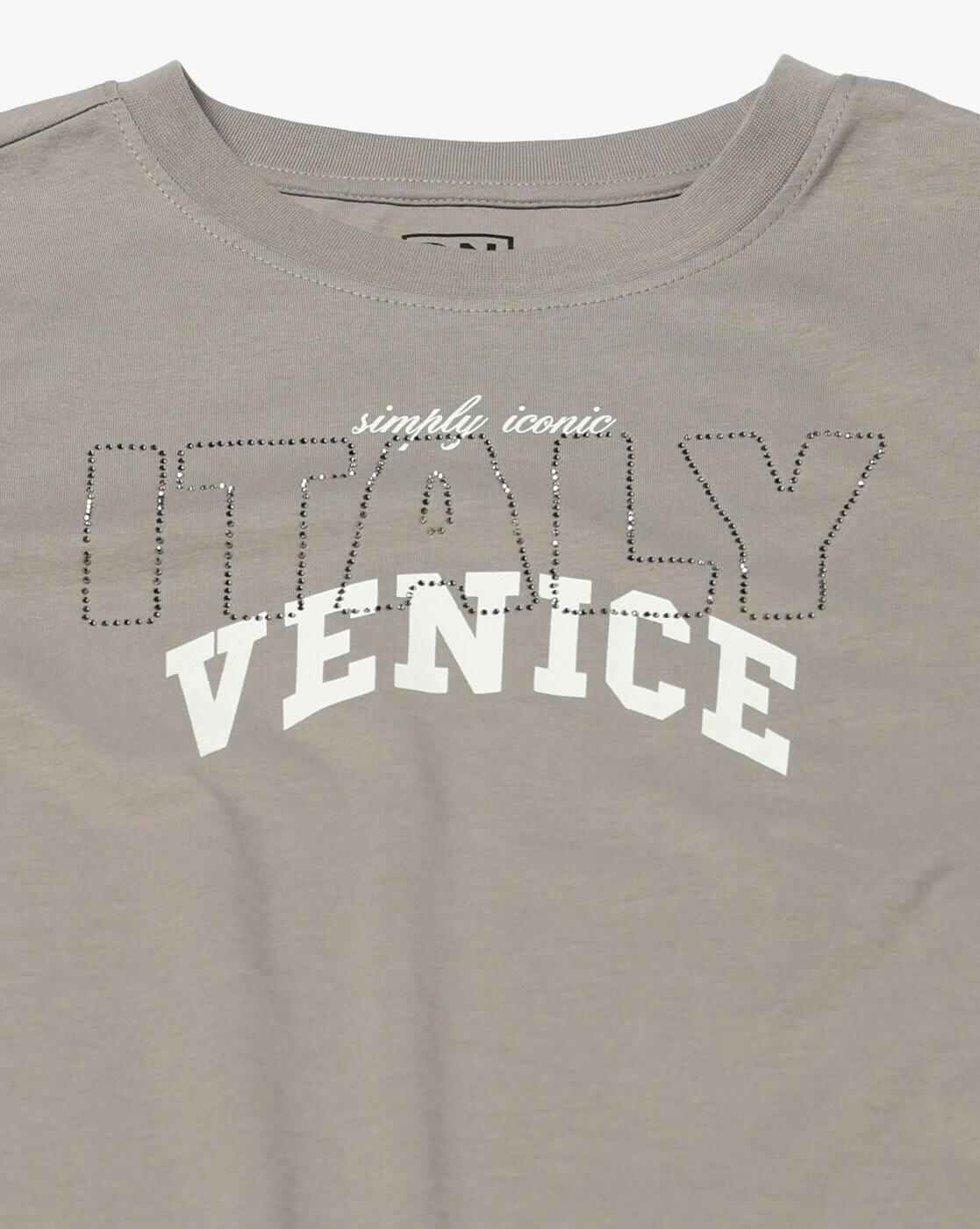 DNMX | Women Venice Oversized Crew-Neck T-Shirt|4
