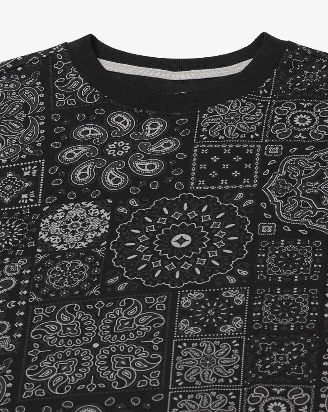 DNMX | Men Paisley Print Boxy Fit T-Shirt|4