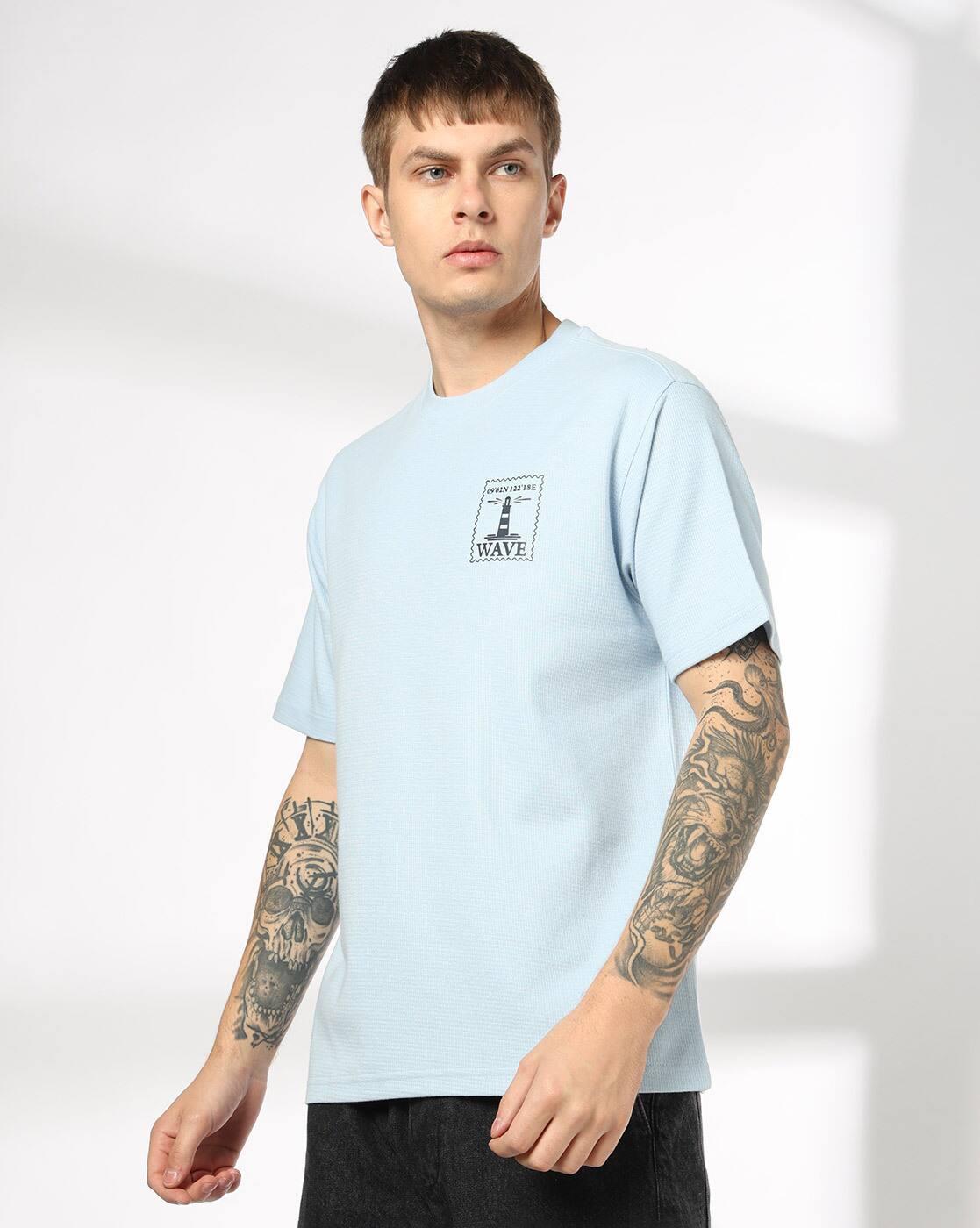 DNMX | Men Relaxed Fit Crew-Neck T-Shirt|1