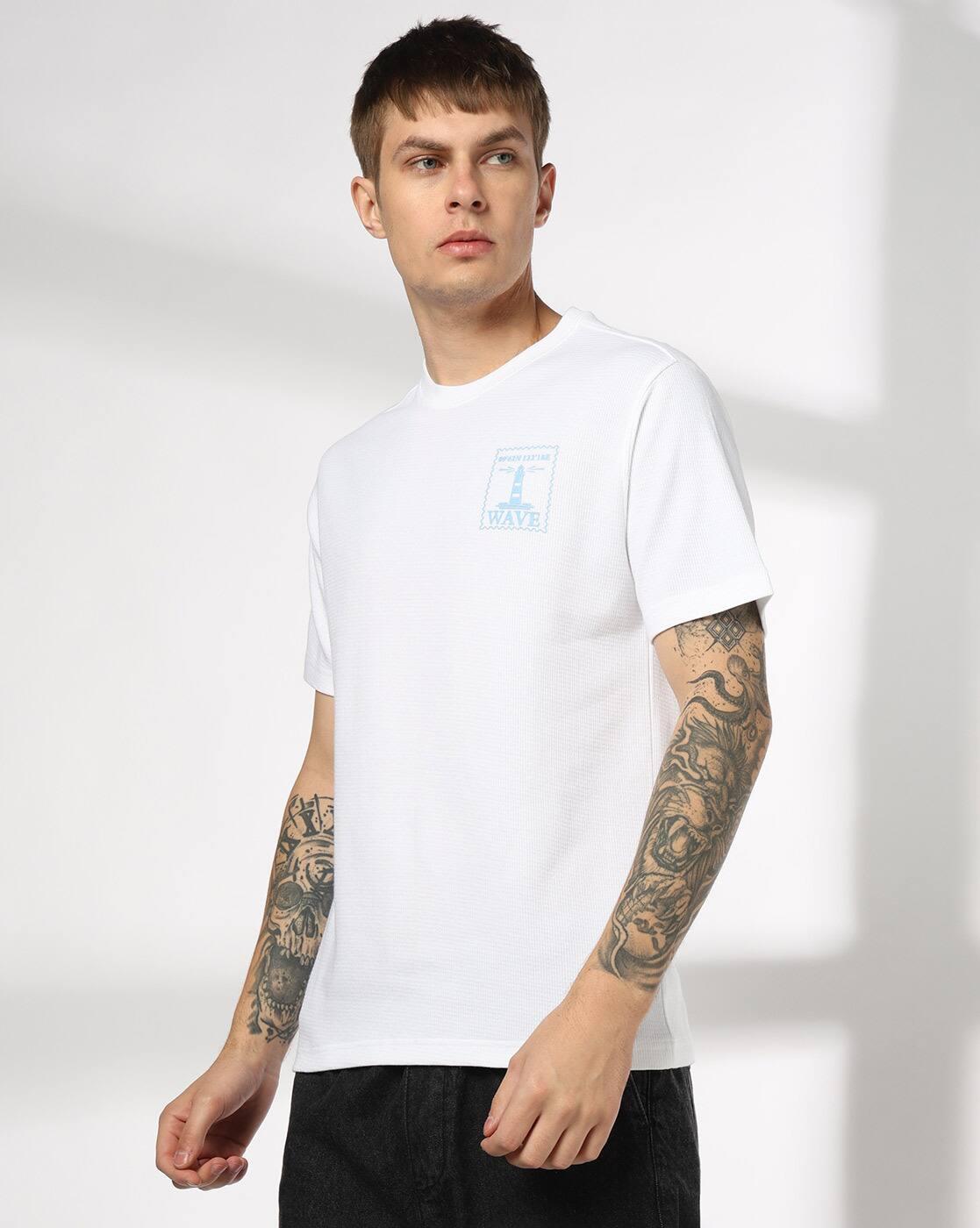 DNMX | Men Relaxed Fit Crew-Neck T-Shirt|1