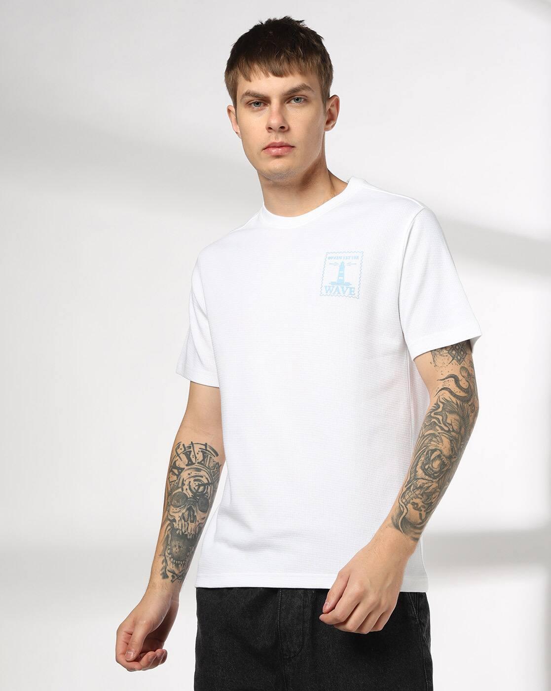 DNMX | Men Relaxed Fit Crew-Neck T-Shirt|3