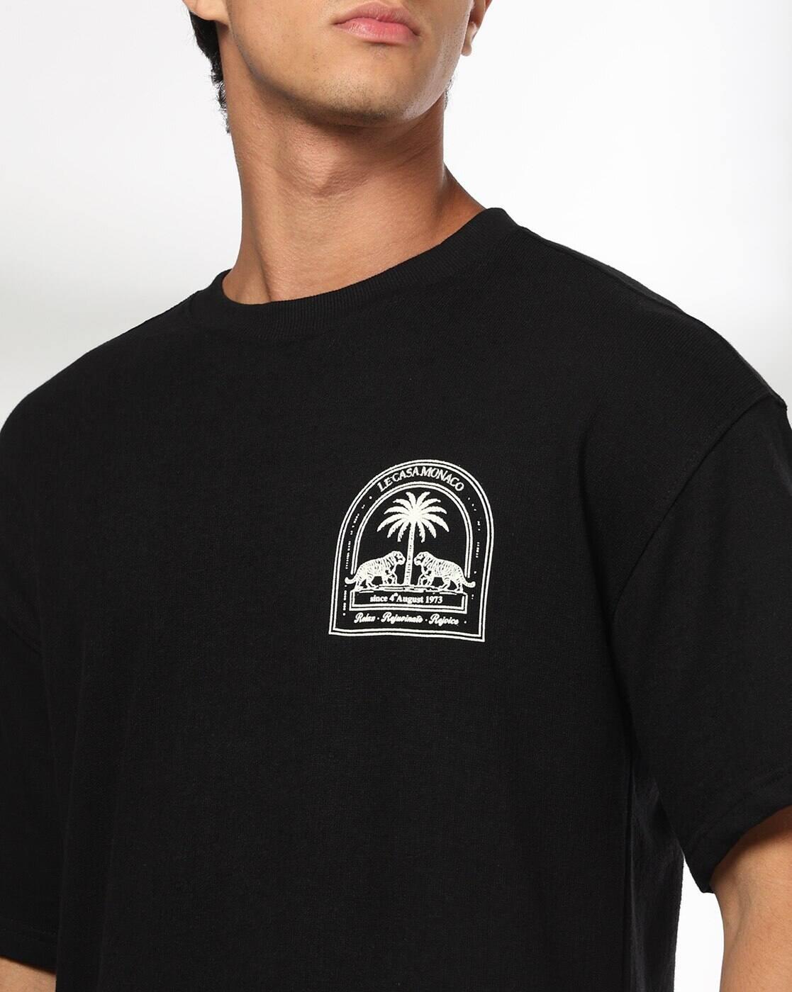 DNMX | Men Boxy Fit Crew-Neck T-Shirt|4
