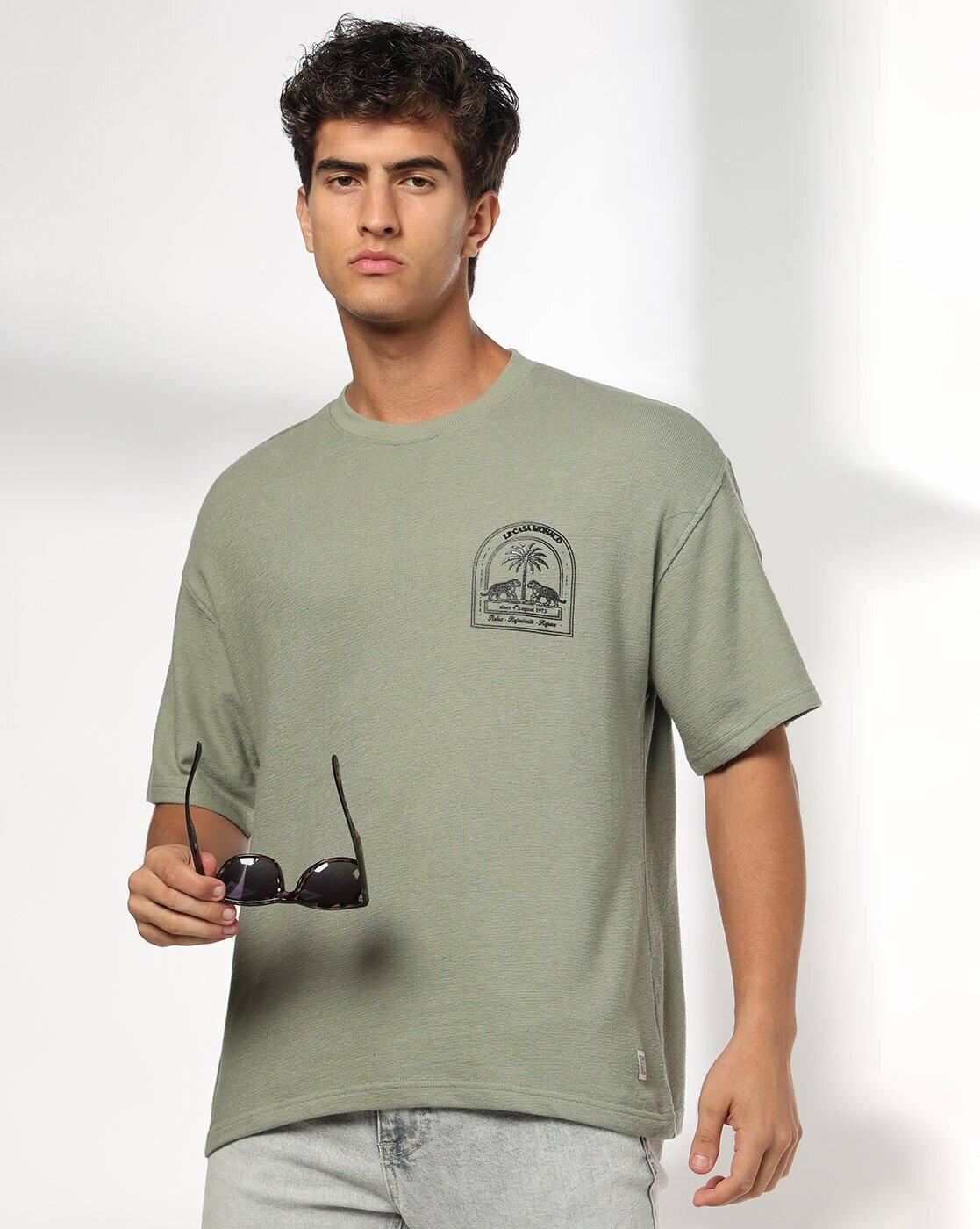 Men Boxy Fit Crew-Neck T-Shirt