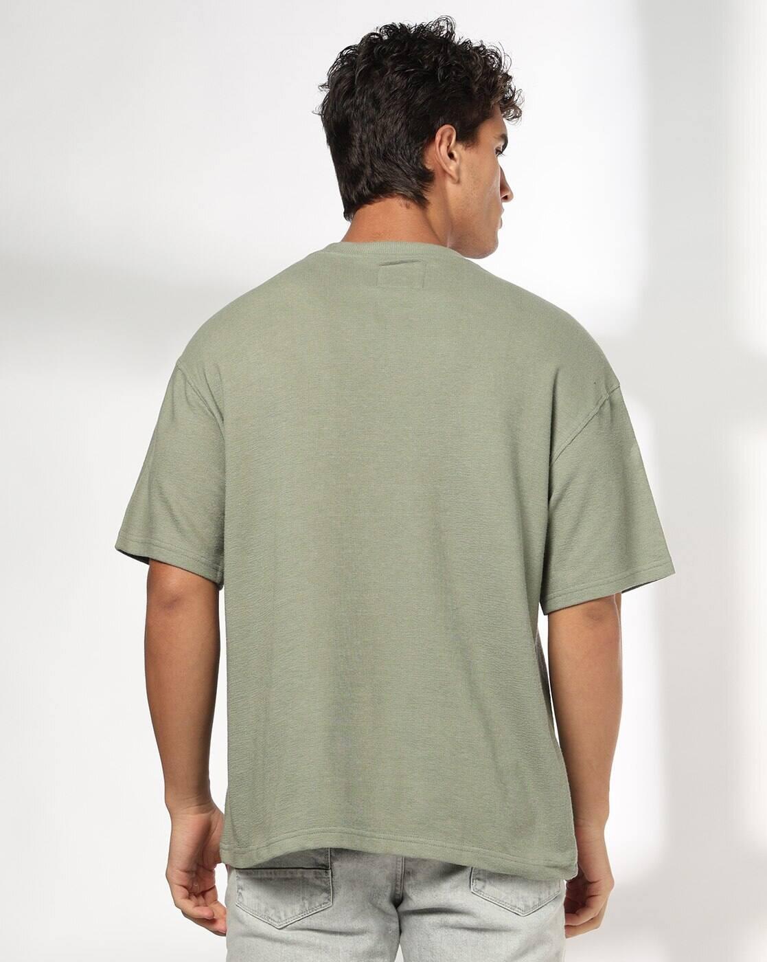 DNMX | Men Boxy Fit Crew-Neck T-Shirt|2