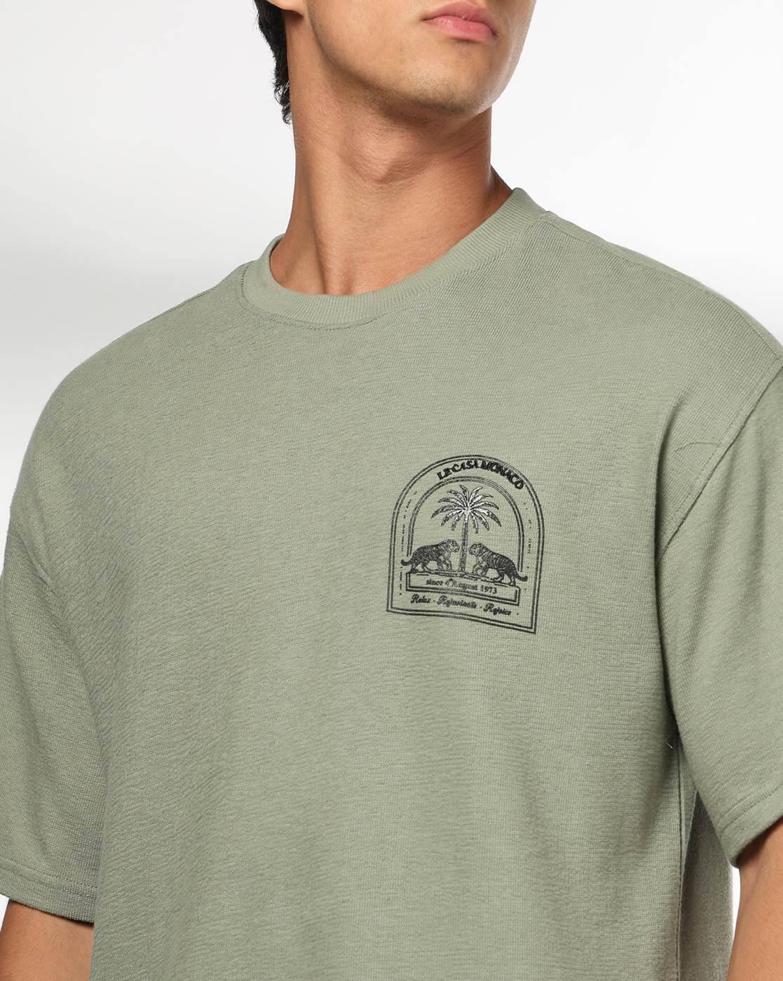 DNMX | Men Boxy Fit Crew-Neck T-Shirt|4