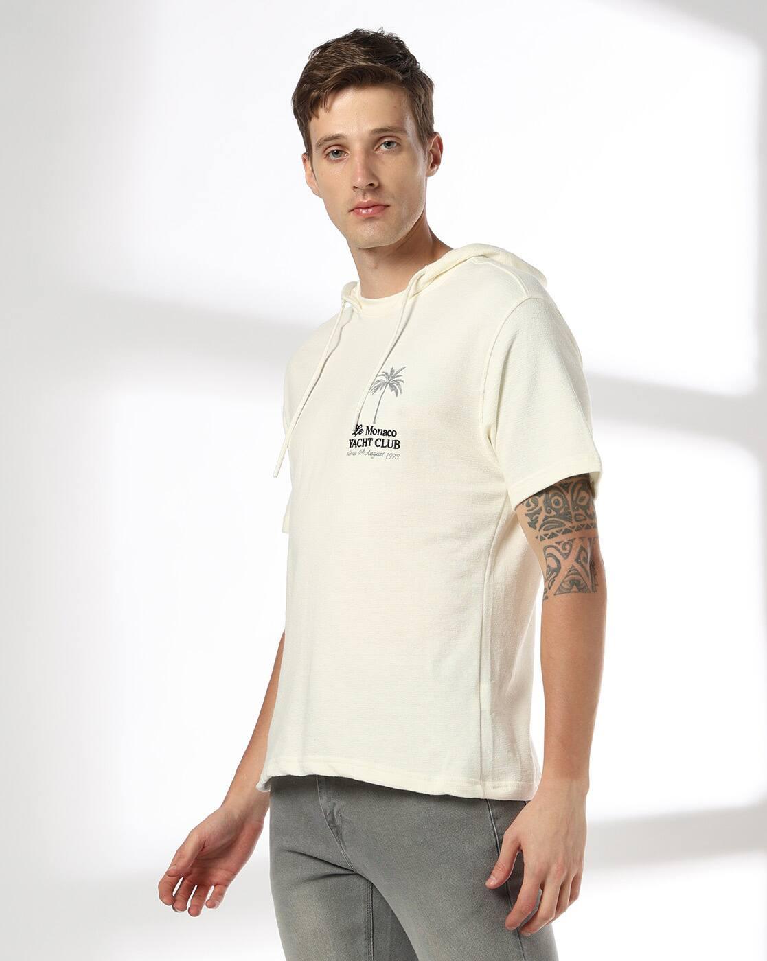 DNMX | Men Relaxed Fit Cotton T-Shirt|1