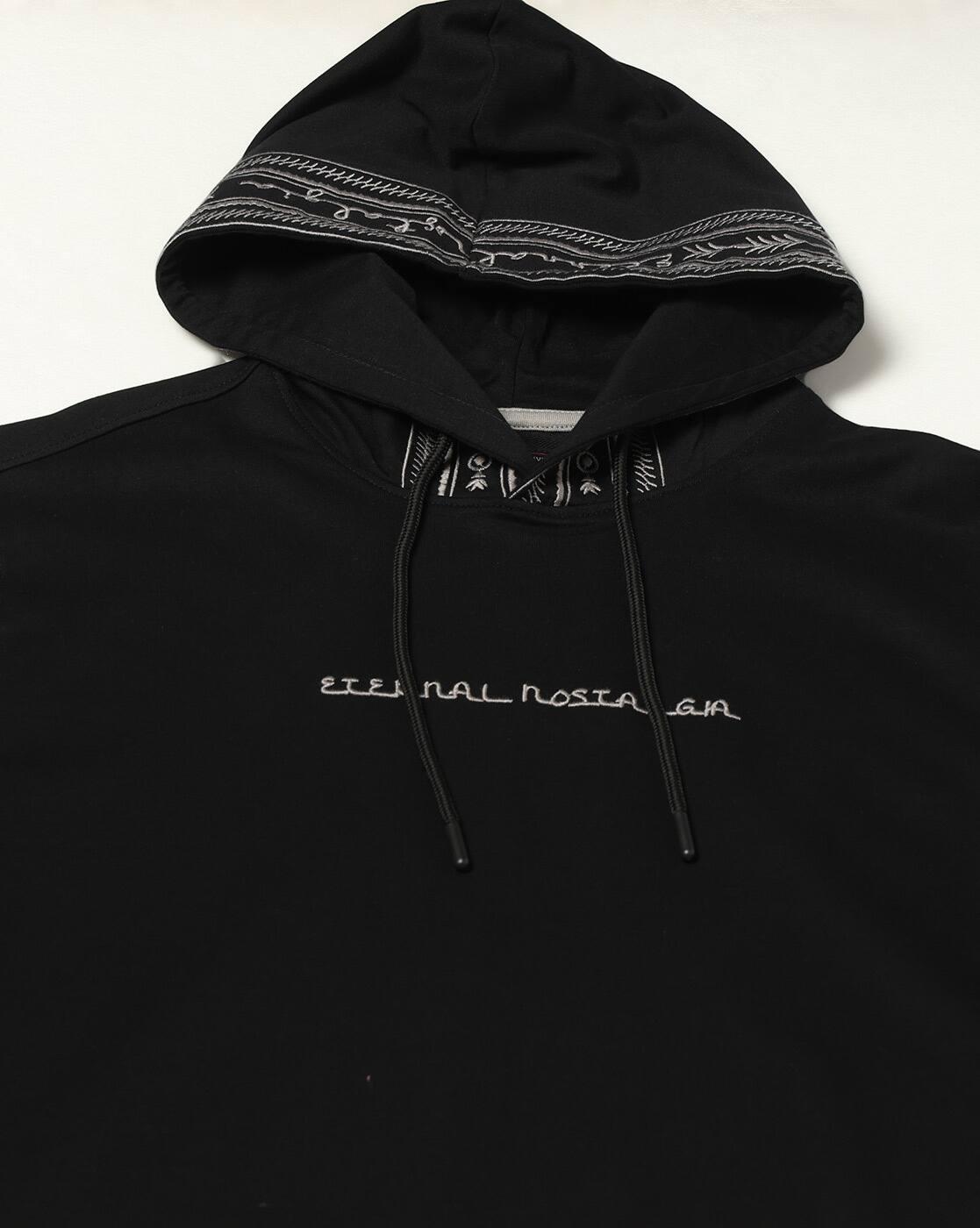 DNMX | Men Embroidered Relaxed Fit Hooded T-Shirt|4