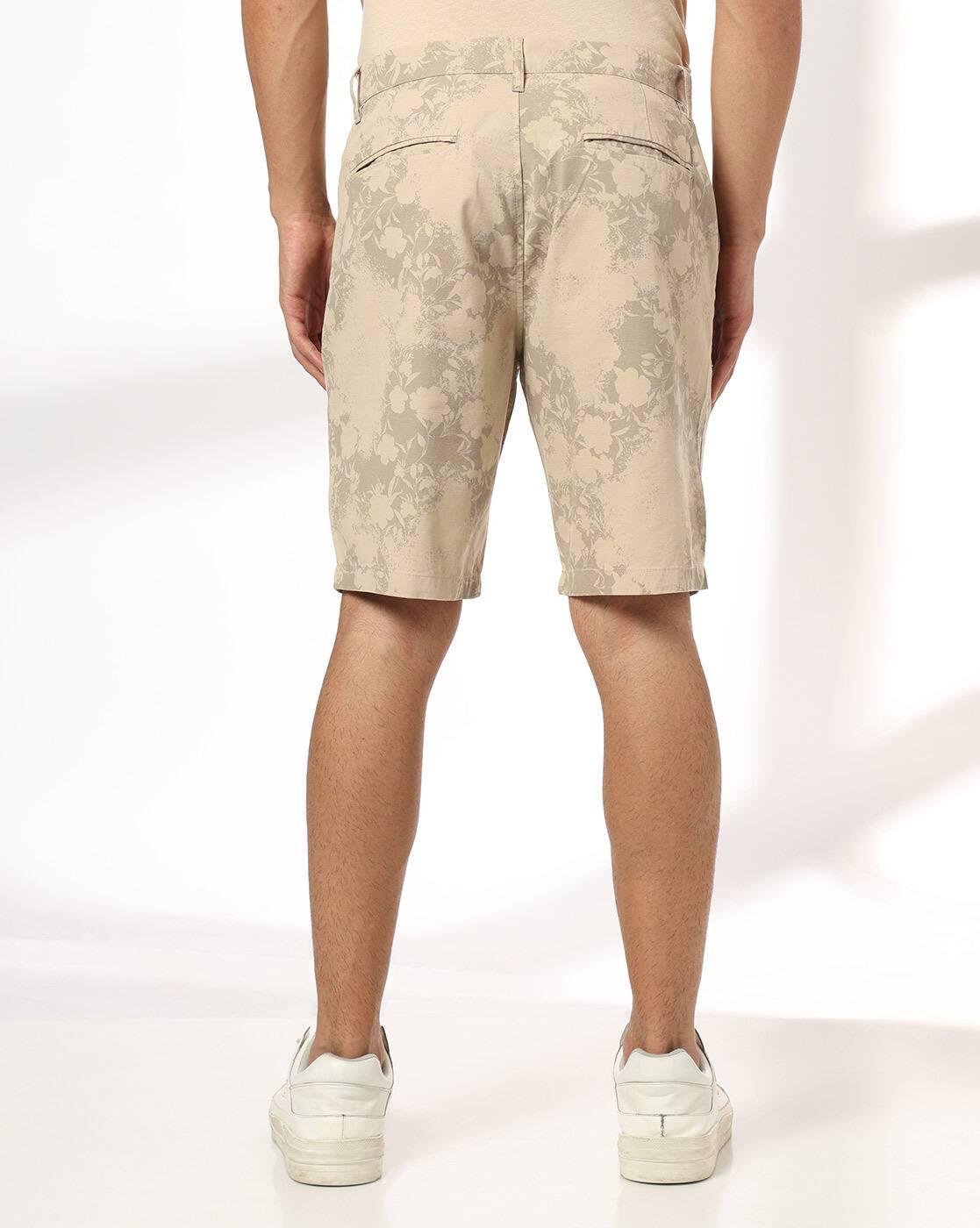 DNMX | Men Floral Print Regular Fit Shorts|2
