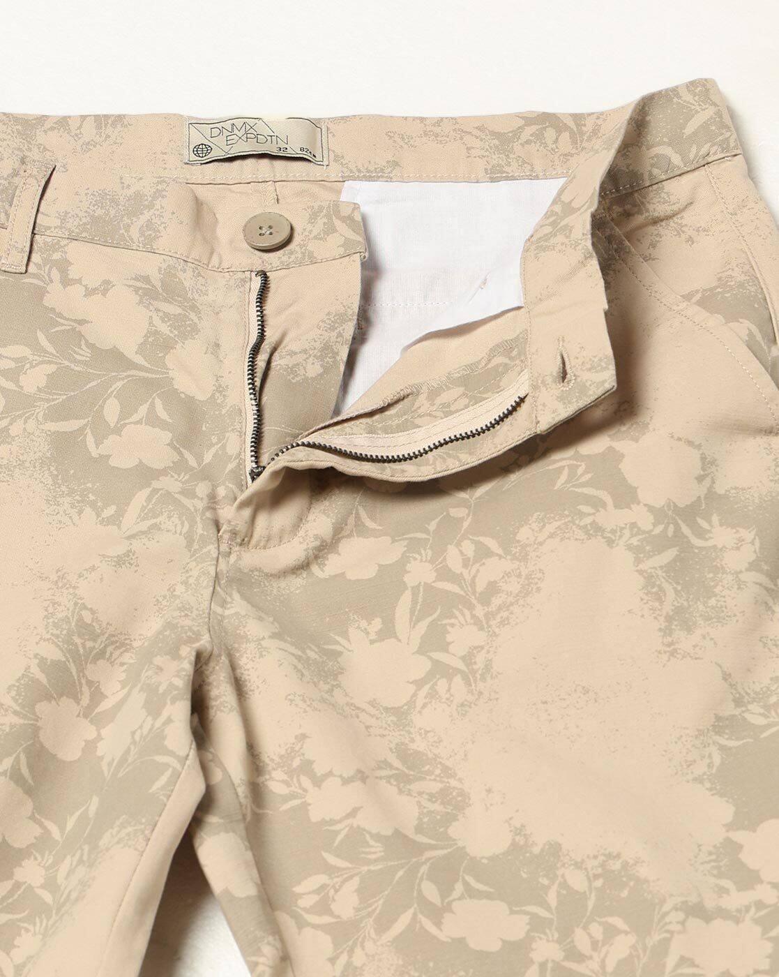 DNMX | Men Floral Print Regular Fit Shorts|5