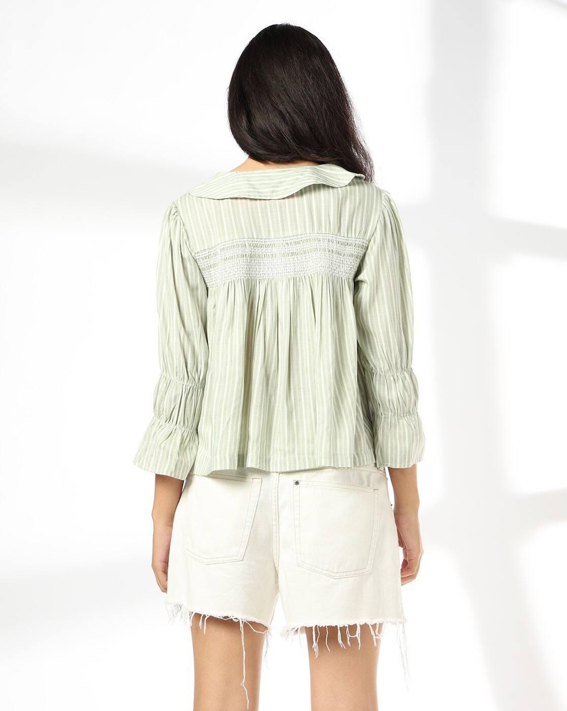 DNMX | Women Striped Relaxed Fit Shirt|2
